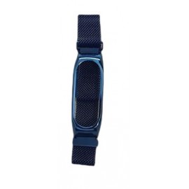Ремешок металл для фитнес браслета Miband 2, синий
