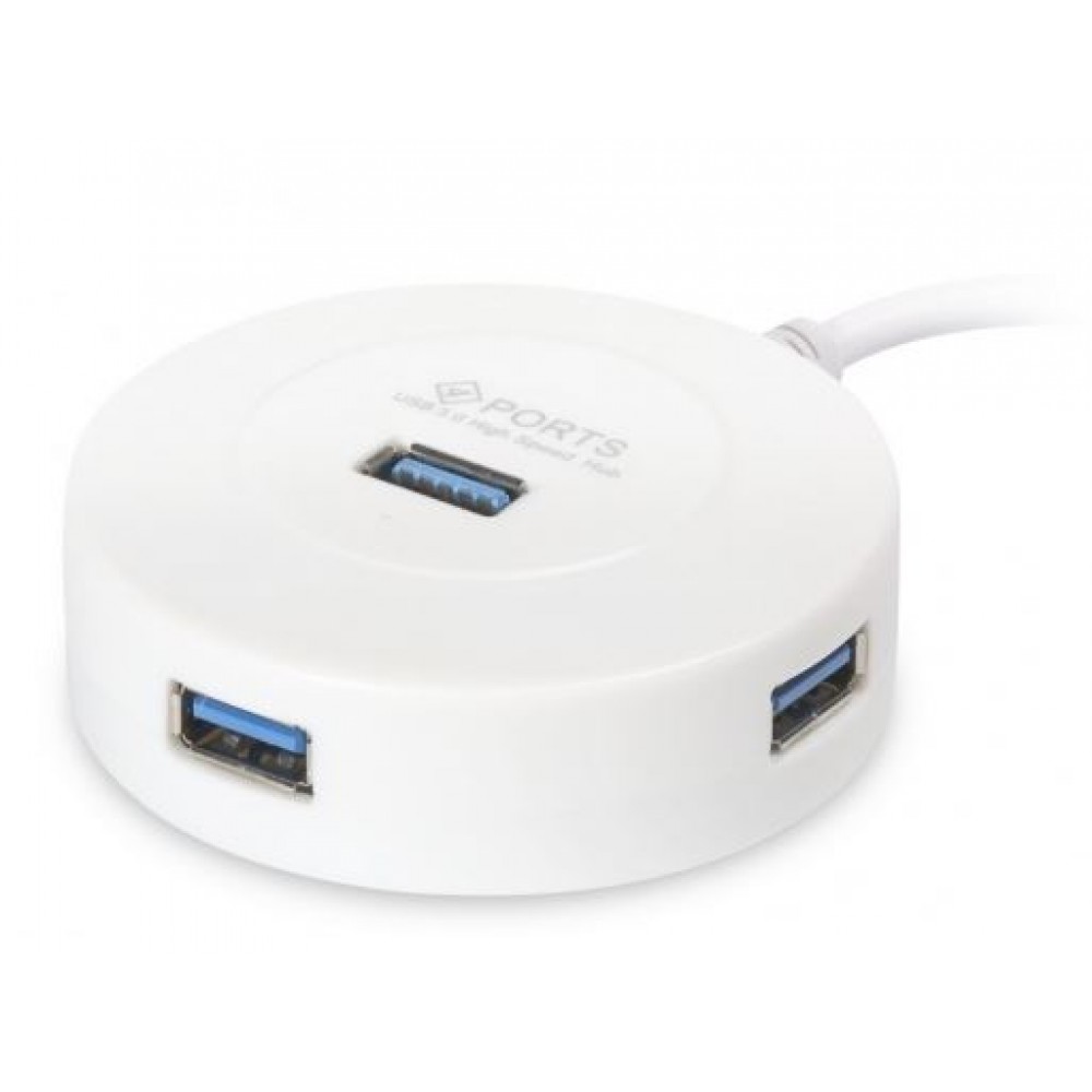 Хаб USB 3.0 4 порт Smartbuy SBHA-7314-W белый