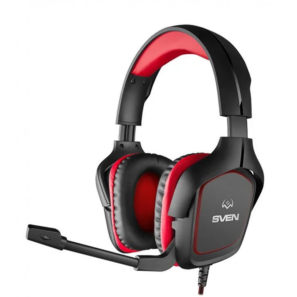 Наушники гарнитура PC игр Sven AP-G333MV черно красный