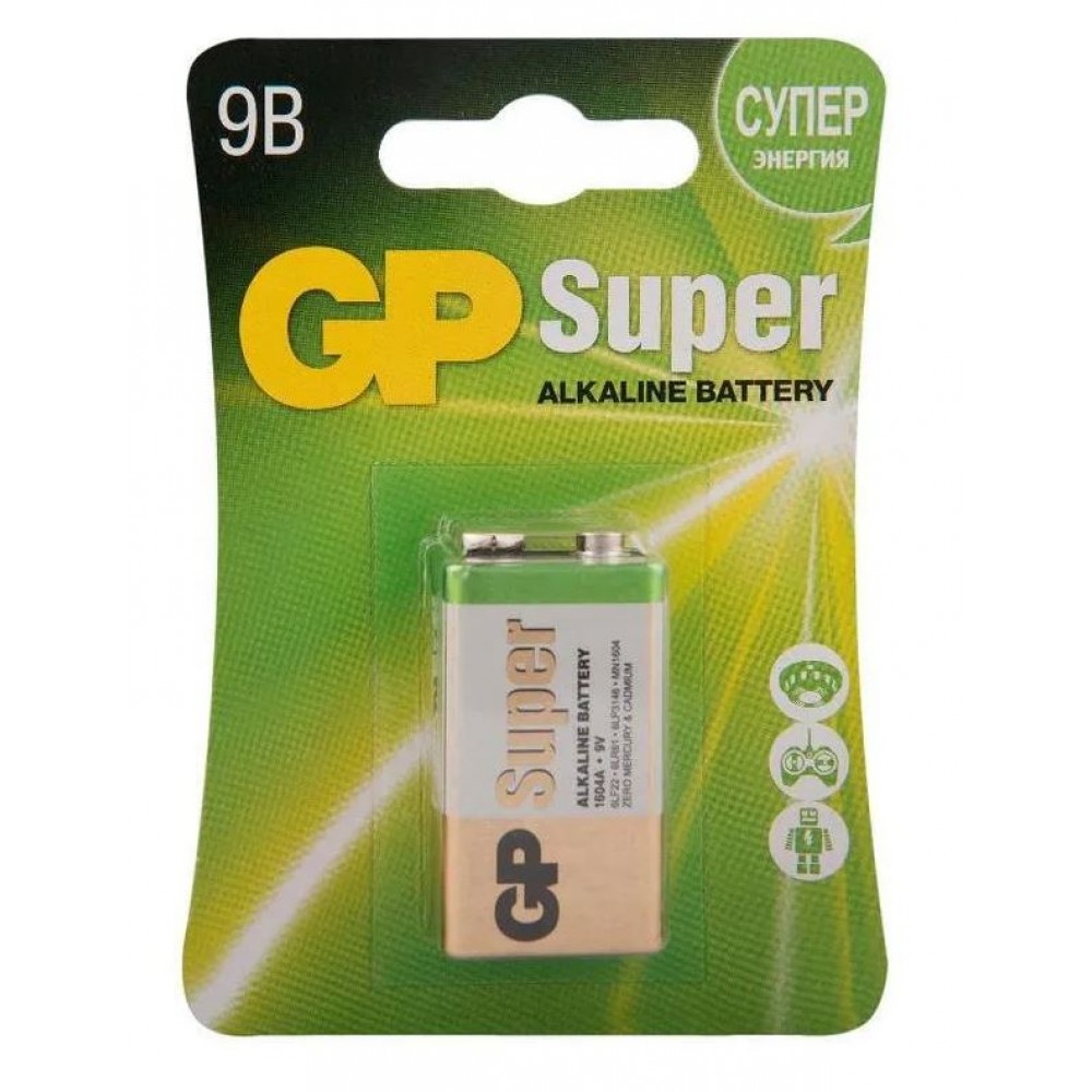 батарейка крона GP Alcaline 6LR61