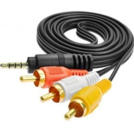 Кабель Aux 3.5 штекер - 3RCA 1,5m AlenCom 62-001