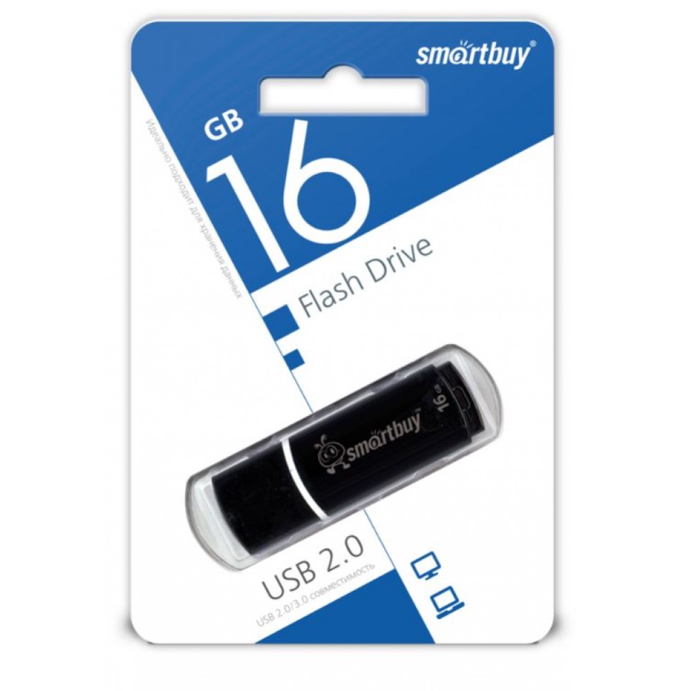 Флешка USB 16Gb SmartBuy Crown Black