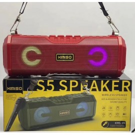 Колонка Bluetooth MP3 FM Kimiso KMS-S5 красная