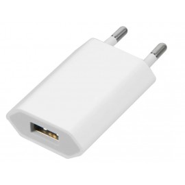Зарядное сетевое сзу USB 1x 1A MRM AL400/8989 узкий, белый