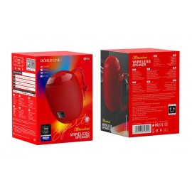 Колонка Bluetooth MP3 FM Borofone BR6 красная