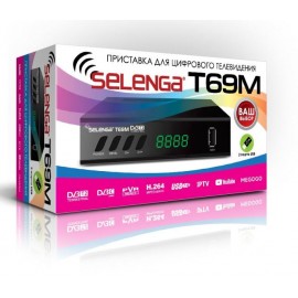 Ресивер DVB-T2/C Selenga T69M с кабельным тв и интернет