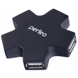 Хаб USB 4 порт Perfeo PF-HYD-6098H PF_5048 черный