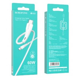 Кабель Type-C - Type-C PD 60W Borofone BX60 1m белый