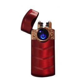 Зажигалка Usb плазменная 2 дуги Красная