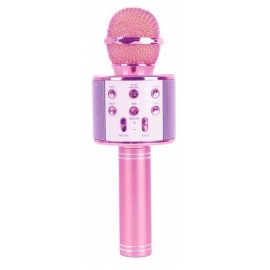 Колонка микрофон Bluetooth Mp3 караоке WS-858 Розовый