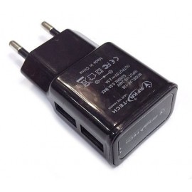 Зарядное сетевое СЗУ usb 2x Afka-tech AF-136/138 AF136 5V 2.5A черный