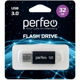 Флешка USB 3.0 32Gb Perfeo C14 Black metal
