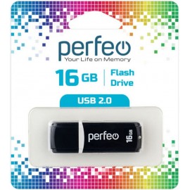 Флешка USB 16Gb Perfeo C02 Black