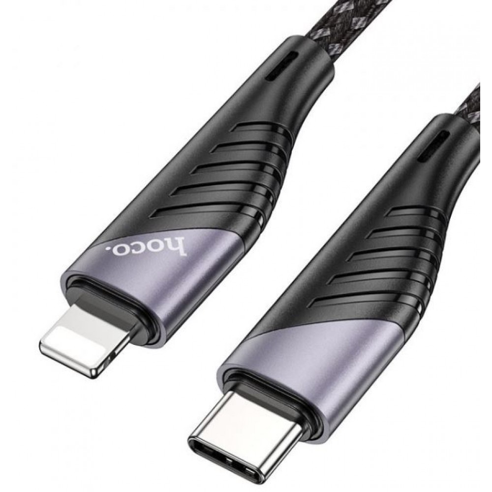кабель для Apple Lightning Type-C Hoco U95 1.2m черный