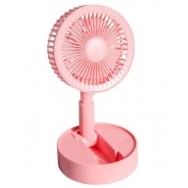 Вентилятор портативный аккумуляторный Summer Buddy 14см Розовый