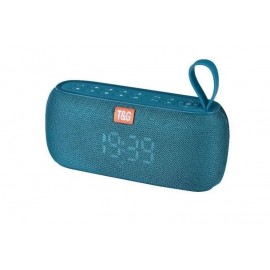 Колонка Bluetooth MP3 часы TG-177 бирюзовый