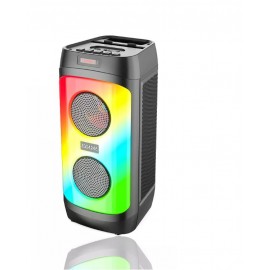 Колонка Bluetooth MP3 FM караоке с микрофоном LED ZQS4246