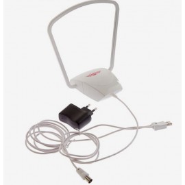 Антенна комнатная с усилителем BAS-5107 USB, с блоком питания