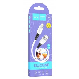Кабель для Apple Lightning USB Hoco X82 silicone белый