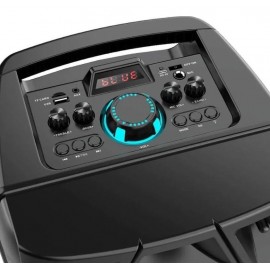 Колонка Bluetooth MP3 FM караоке с беспроводным микрофоном ZQS-8210