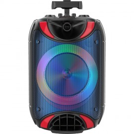 Колонка Bluetooth MP3 FM караоке с микрофоном ZQS-8118 синяя
