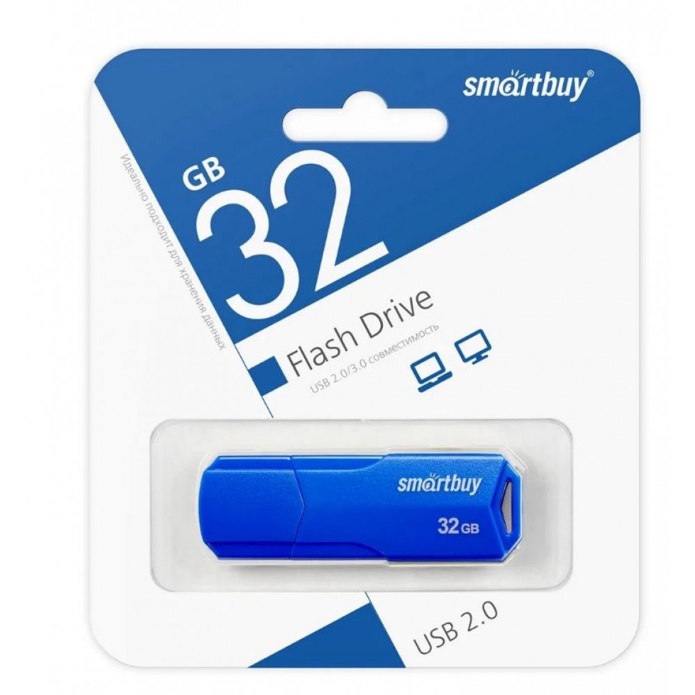 Флешка USB 32Gb SmartBuy CLUE Blue