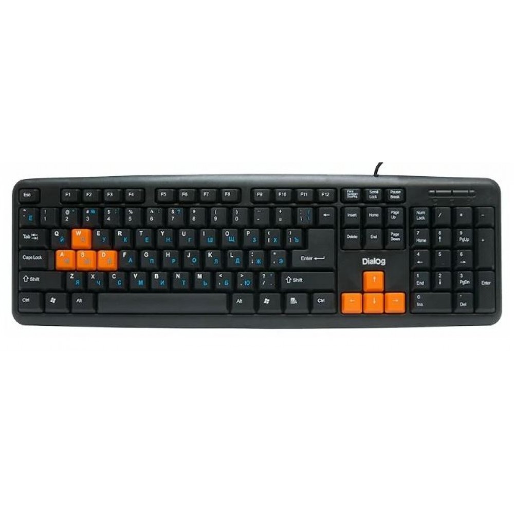 Клавиатура USB Dialog KS-020U black-orange