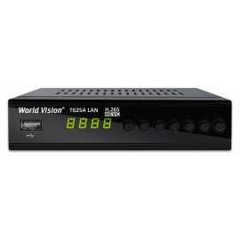 Ресивер DVB-T2/C World Vision T625A LAN с кабельным тв и интернет