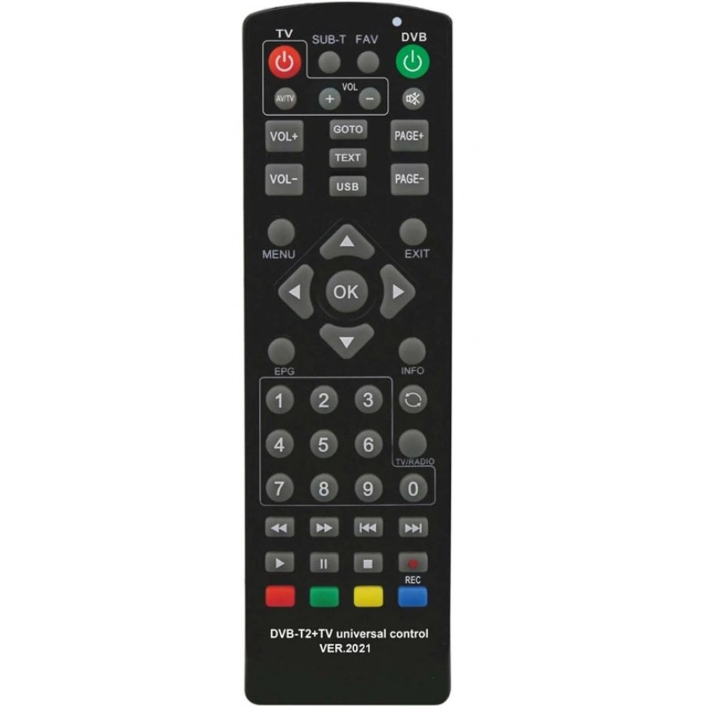 Пульт универсал для T2 тюнеров DVB-T2+TV ver.2021 H0037565
