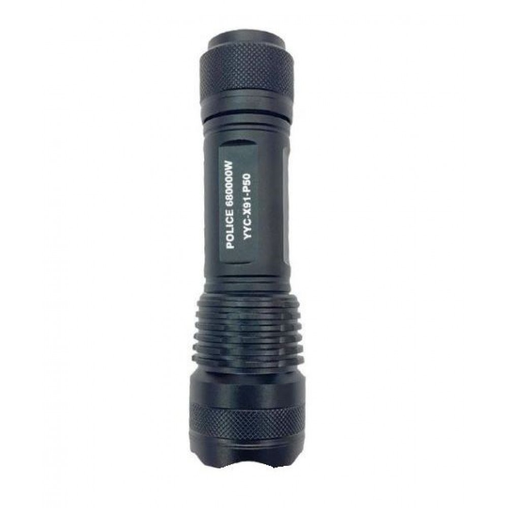 Фонарик металлический YYC-X91-P50 зум, 18650