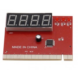 POST плата диагностики ПК RED 4 цифры 3 LED