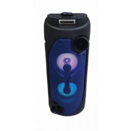Колонка Bluetooth MP3 FM караоке с микрофоном QS-453 черная