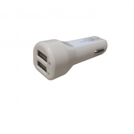 Зарядное автомобильное азу usb 2x K-41 2.1A белый