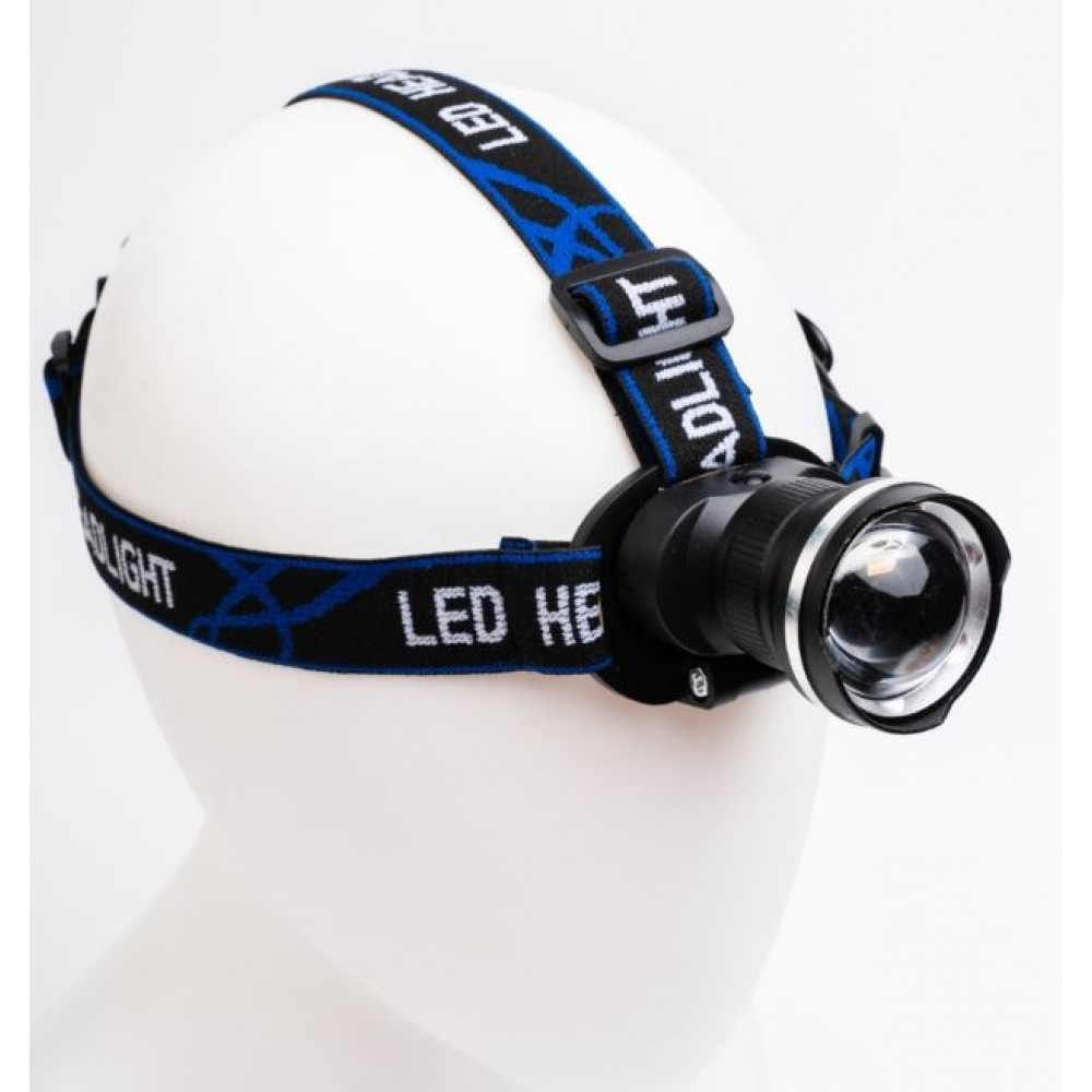 Фонарик налобный Огонь HT-235-2  Zoom, красный свет