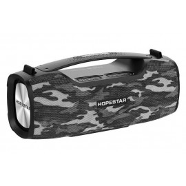 Колонка Bluetooth Mp3 Hopestar A6 Pro, беспроводной микрофон, серый камуфляж