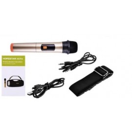 Колонка Bluetooth Mp3 Hopestar A6 Pro, беспроводной микрофон, серый камуфляж