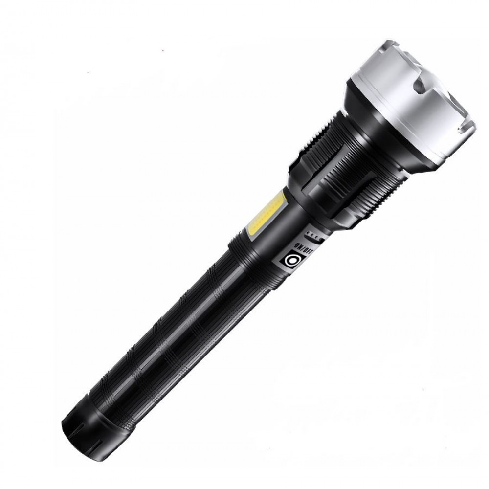 Фонарик металлический YYC-6007-P90, 2x26650/18650, зум, мощный