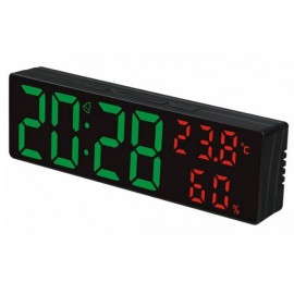 Часы LED с термометром Gaosiio DS-3818L, цифры часов зеленые