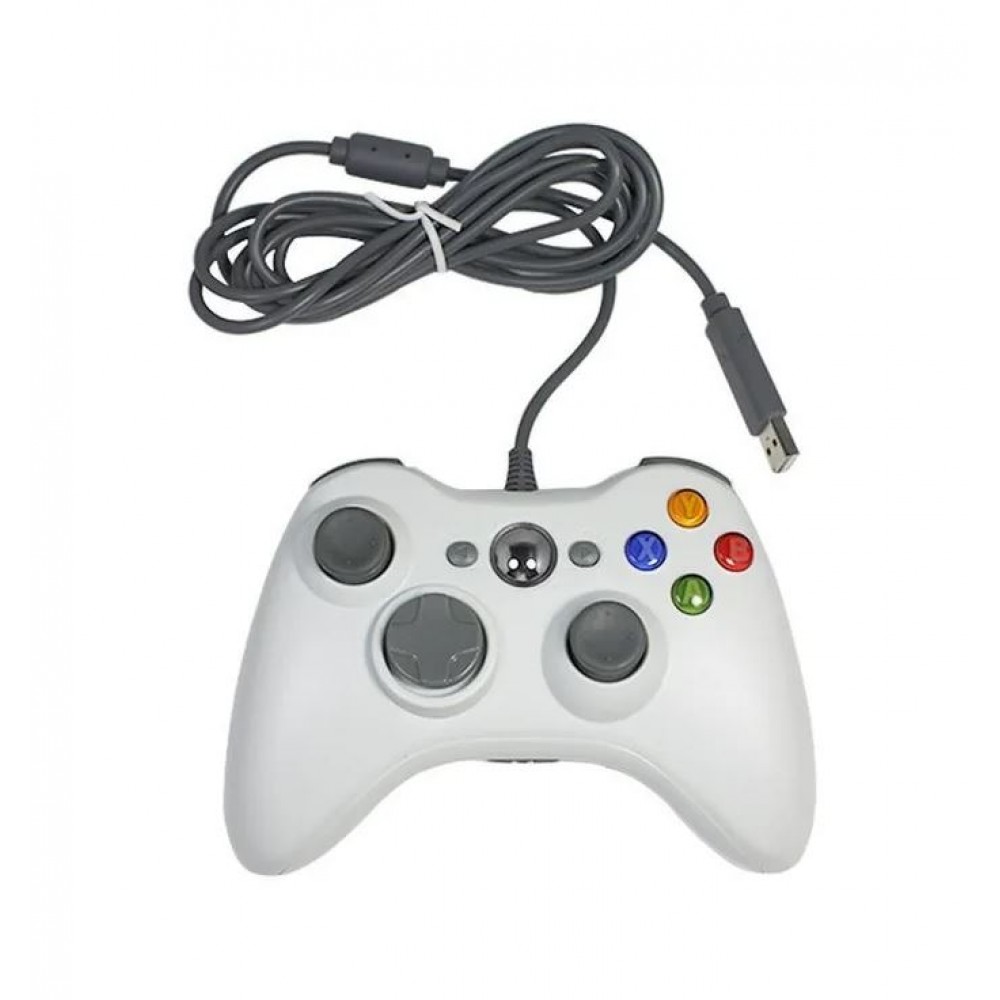 Геймпад для Xbox проводной белый