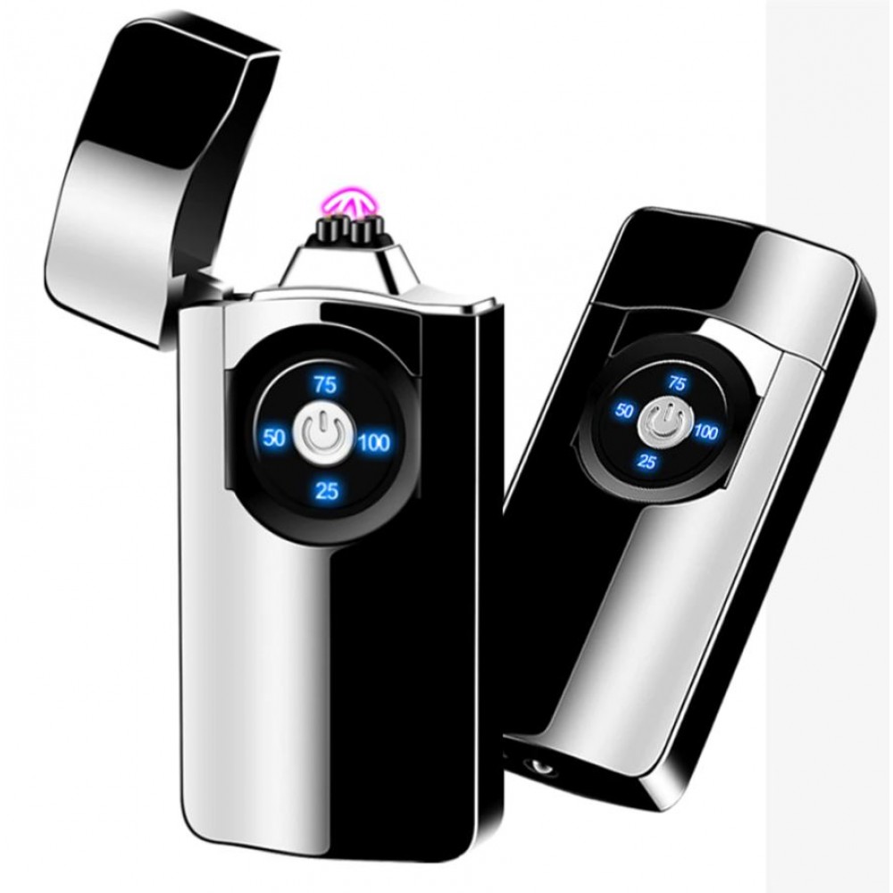Зажигалка Usb плазменная 2 дуги Bonzon HL49-16 металл черная