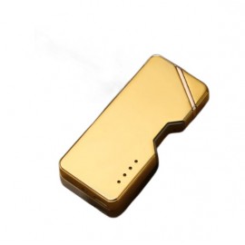 Зажигалка Usb плазменная 2 дуги световой сенсор 21-08 металл золотая