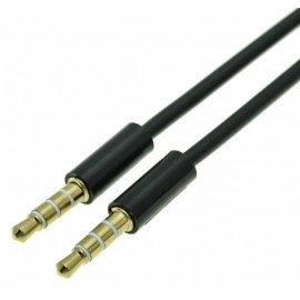 Кабель Aux 3.5-3.5 4pin JD-49 1m черный