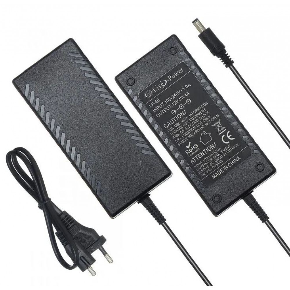 Блок питания 12V 4A 5.5 /2.5mm LP-40 LP40 A076