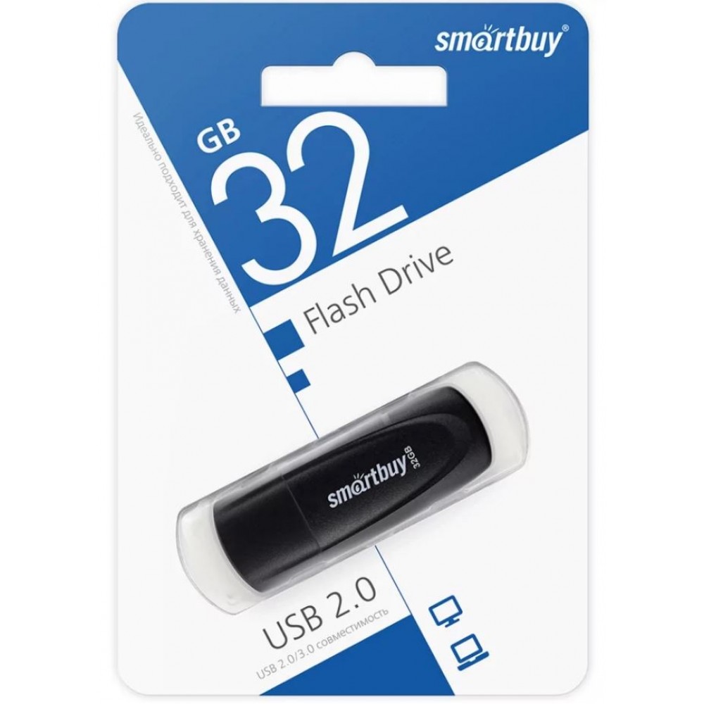 Флешка USB 32Gb SmartBuy Scout Black