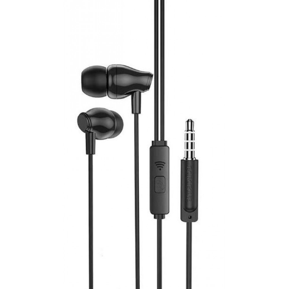 Наушники вакуумные с микрофоном Borofone Bm61 черн