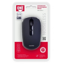 Мышка беспроводная Smartbuy SBM-262AG-K, безшумная, черная