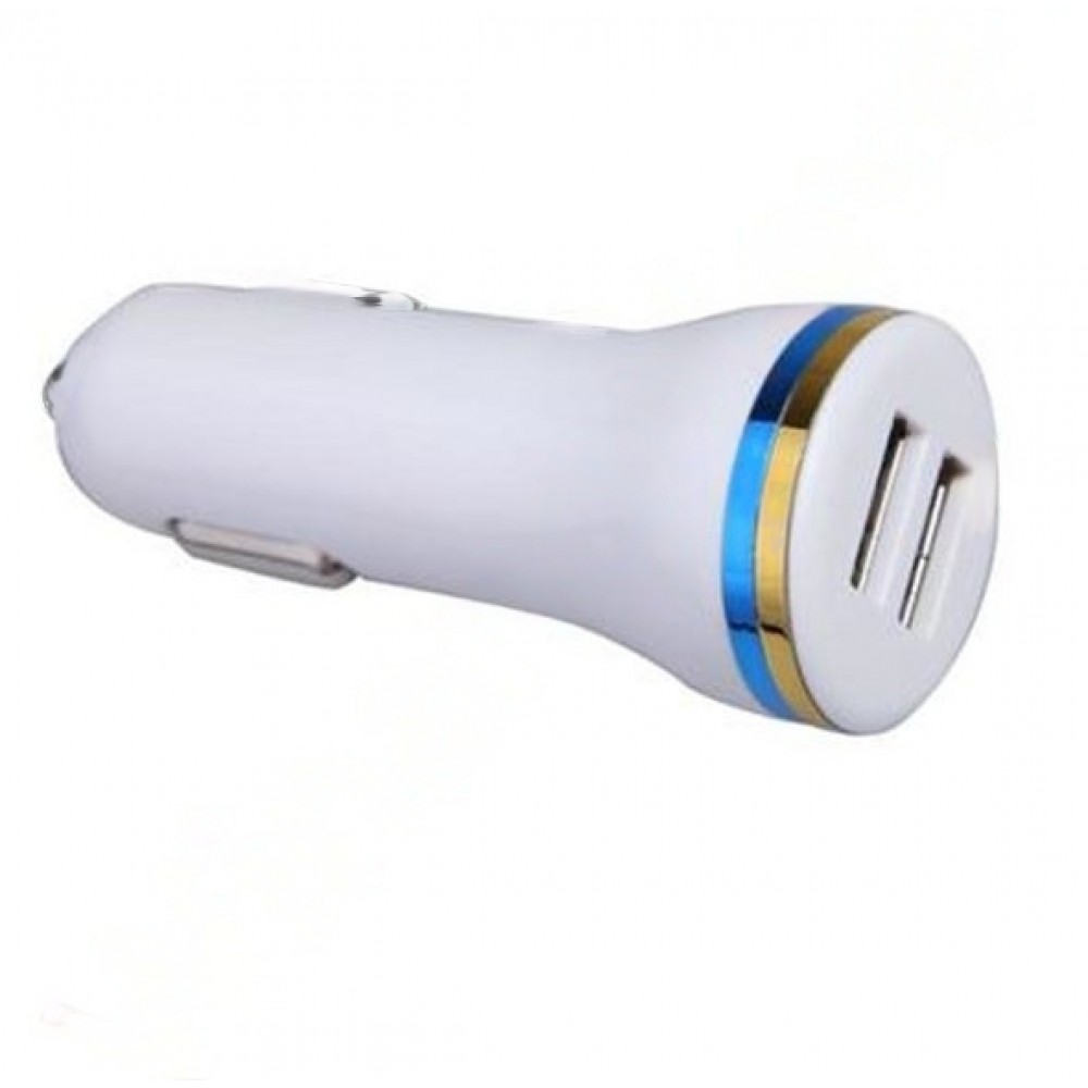 Зарядное автомобильное азу usb 2x K09 2.1A белый