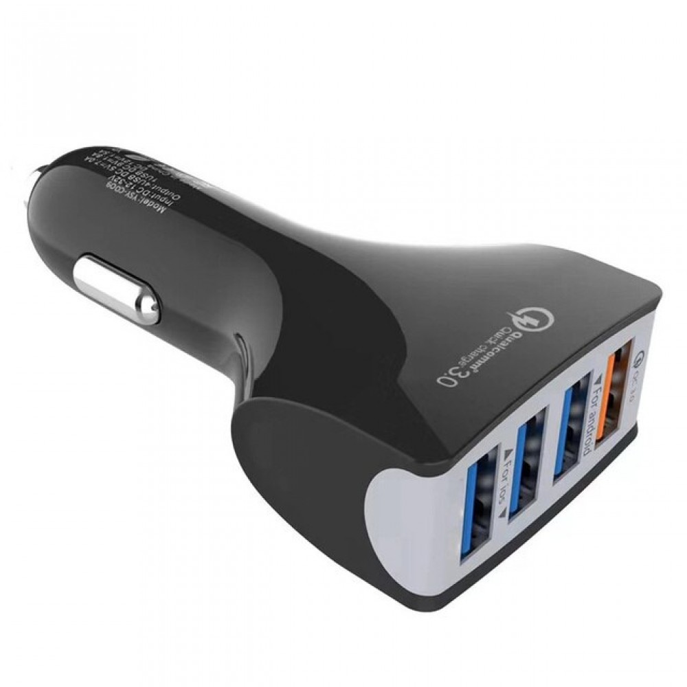 Зарядное автомобильное азу usb 4x CarLive KC09 быстрое черный