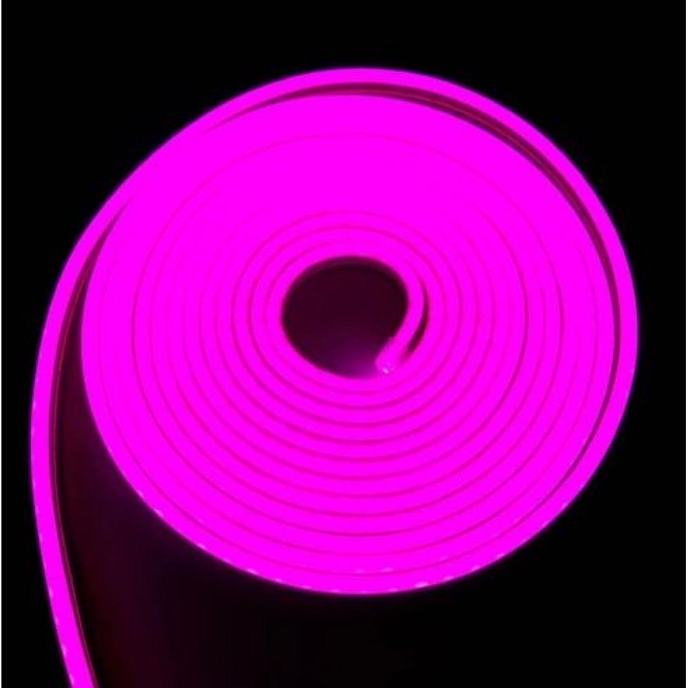 Лента LED Neon фиолетовый узкая 5m 12v с блоком питания