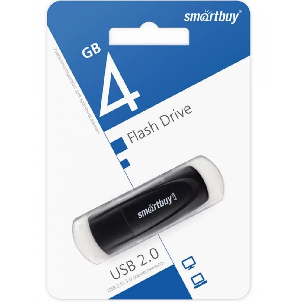 Флешка USB 4Gb SmartBuy Scout Black